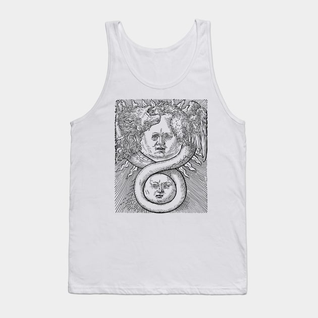 Azoth - Sun and Moon, Basil Valentine, Alchemy Tank Top by StabbedHeart